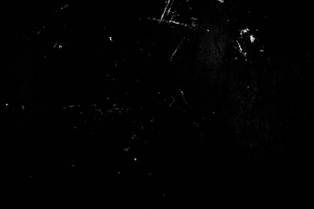 istock Authentic grunge rough scratches texture. Scratched texture black monochrome isolated. 1402716736