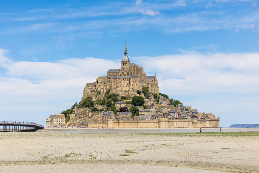 Mont Saint-Michel from the bay at low tide