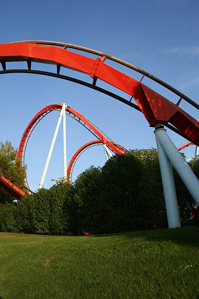 Roller coaster stock photo