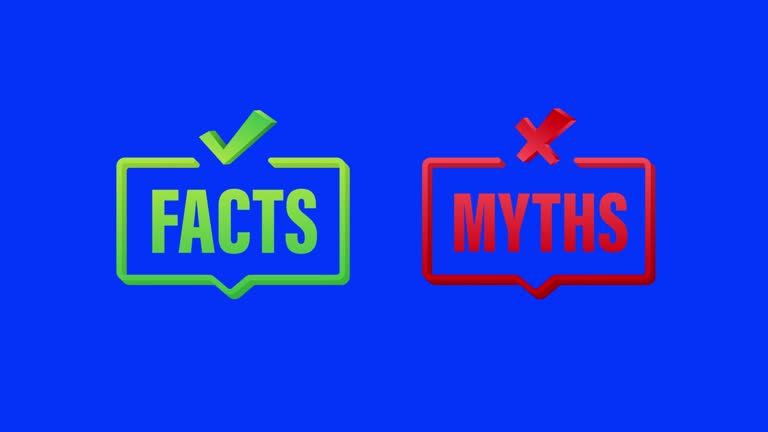 Myths facts. Facts, great design for any purposes. Motion graphics 4k