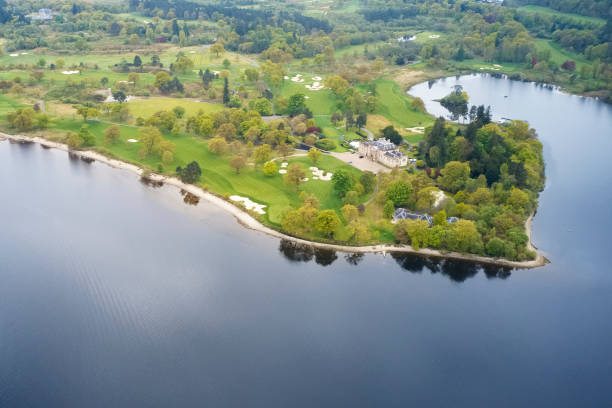 istock Loch Lomond golf course aerial view Scotland 1402730214