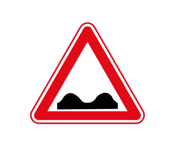 Vector illustration of Trafik İşaretleri - Kasisli Yol