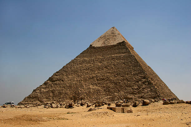 Cheops Pyramid of Gizeh, Egypt stock photo