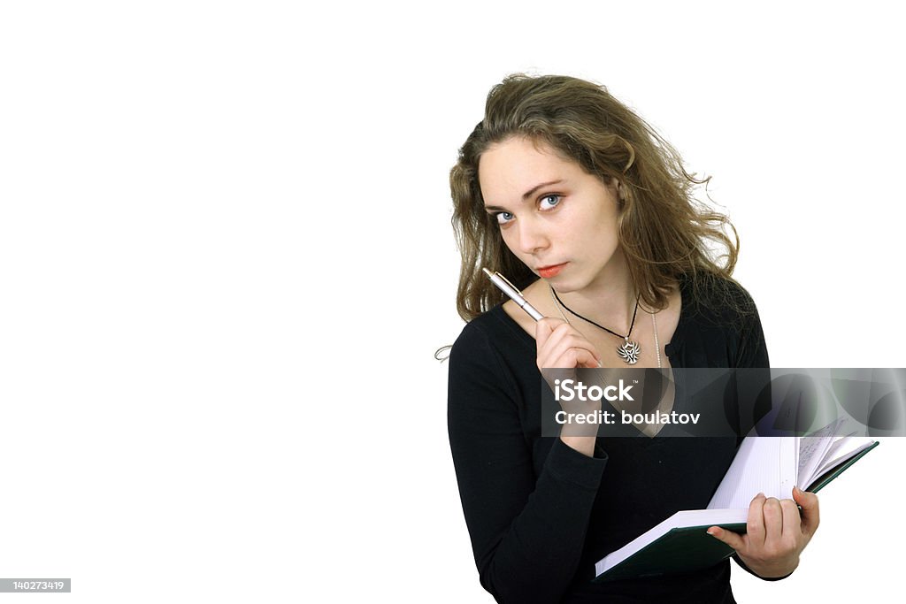 Estudiante Chica con portátil - Foto de stock de Adulto libre de derechos