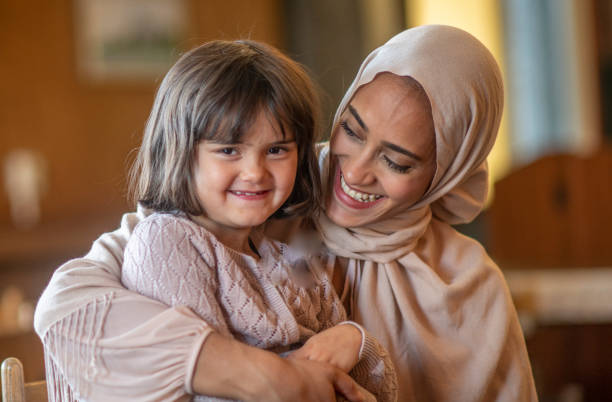 istock Muslim Mother and Daughter Moment 1402736909