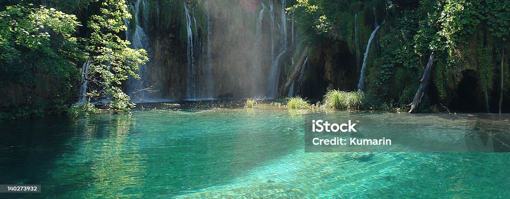 Landscape background Mountain lake in Croatia                           Awe Stock Photo