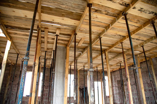 istock Handmade wooden roof from inside 1402739739