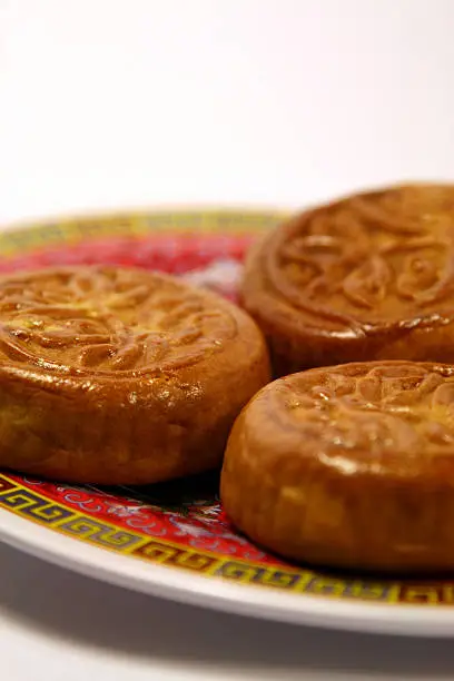 moon cakes on a dish