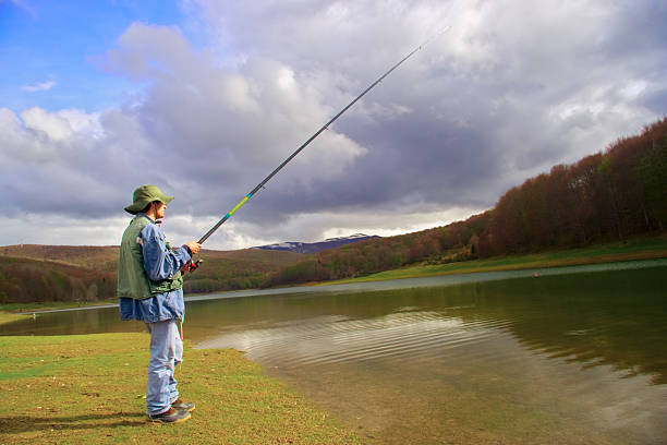 istock Catching fish on a lake in Macedonia 140274093