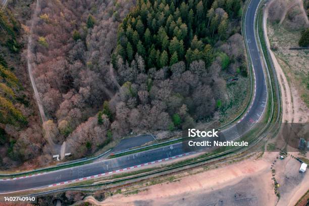 Autosport German Race Track Curves Stock Photo - Download Image Now - Nürburgring, Sports Track, Curve