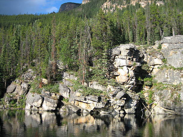 Horseshoe Lake, Jasper National Park stock photo