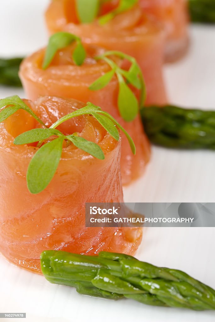 Rouleaux de saumon fumé - Photo de Aliment libre de droits