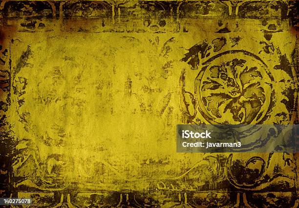 Foto de Fronteira De Grunge e mais fotos de stock de Abstrato - Abstrato, Acabado, Amarelo