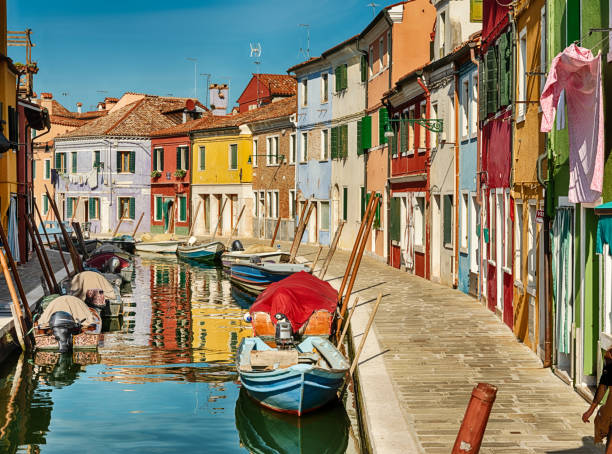 istock Quiet Canal In Burano 1402751070