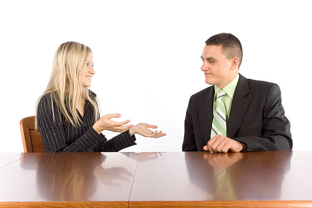 conversation of two businesspeople