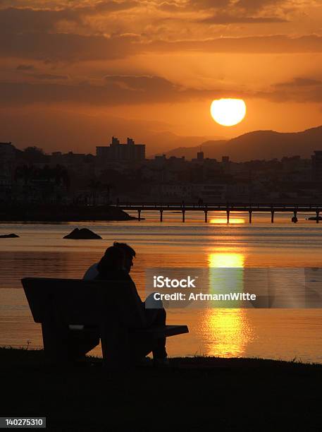 Sunset In Brazil Stock Photo - Download Image Now - Florianópolis, Atmospheric Mood, Awe