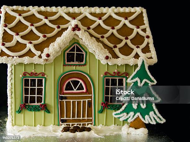 Gingerbread House Stock Photo - Download Image Now - Gingerbread House, Bread, Cake