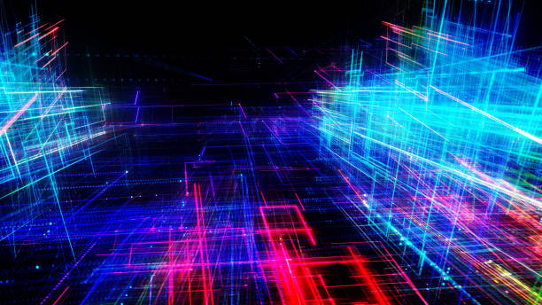 istock Digital waves flowing throug space. 4G, 5G internet. Radio waves. Satellite transmition. 1402756456