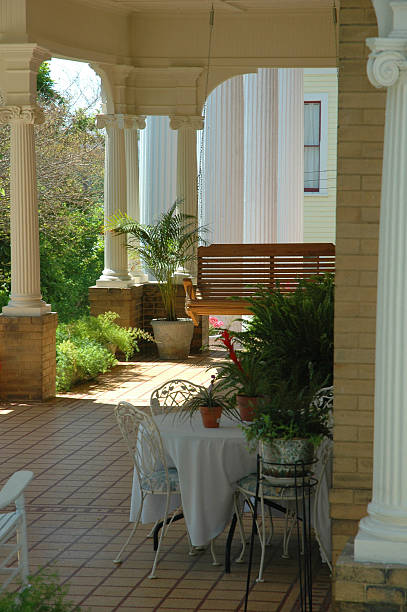 istock Porch Swing on a Summer day 140275957