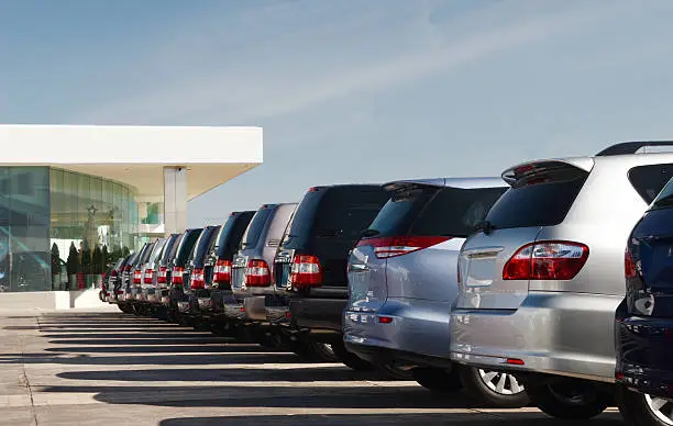 All wheel drive vehicles in dealership