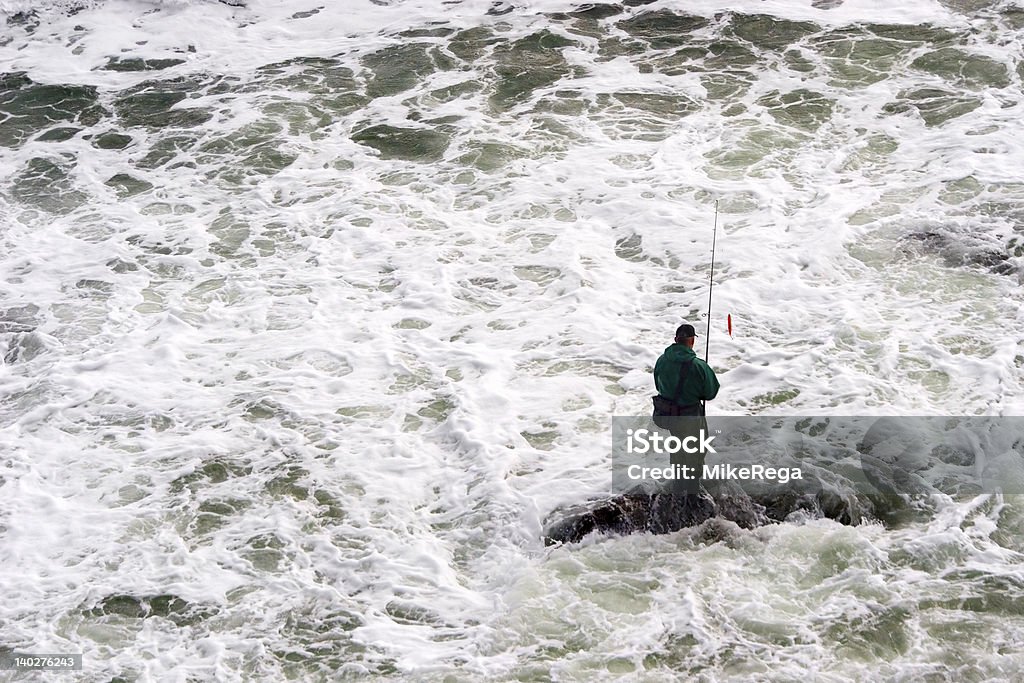 Angeln in der Turbulenz - Lizenzfrei Montauk Point Stock-Foto