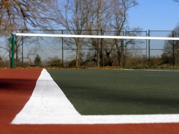 campo da tennis - tennis court love victory foto e immagini stock