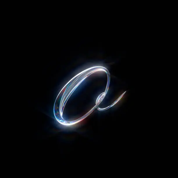 Photo of Glass Lowercase Letter o