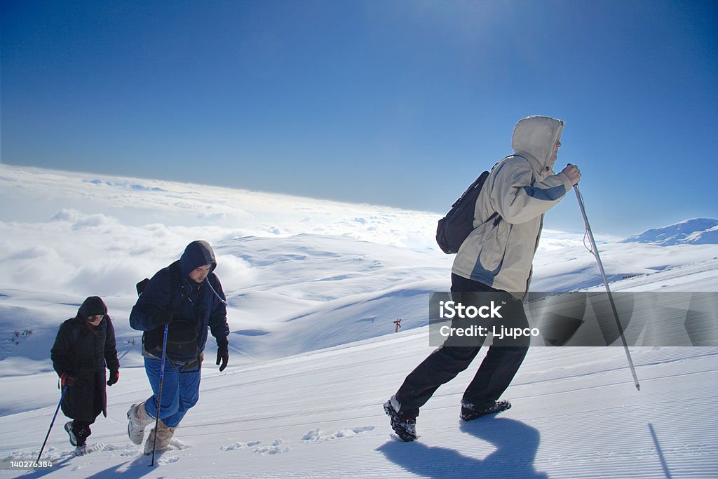 Expedição de escalada alpina Monte Sar Planina - Royalty-free Adulto Foto de stock