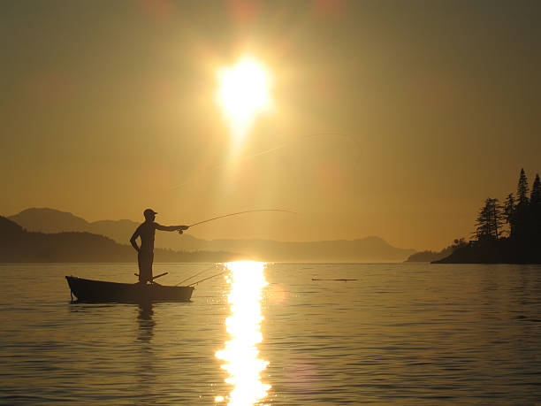 istock Fly Fishing at Sunset 140276427