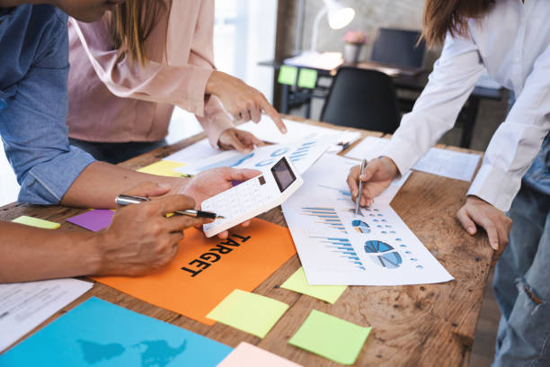 istock Startup teamwork diversity and Inclusion concept : Business Team Coworker working planning with colleague in office. 1402764426