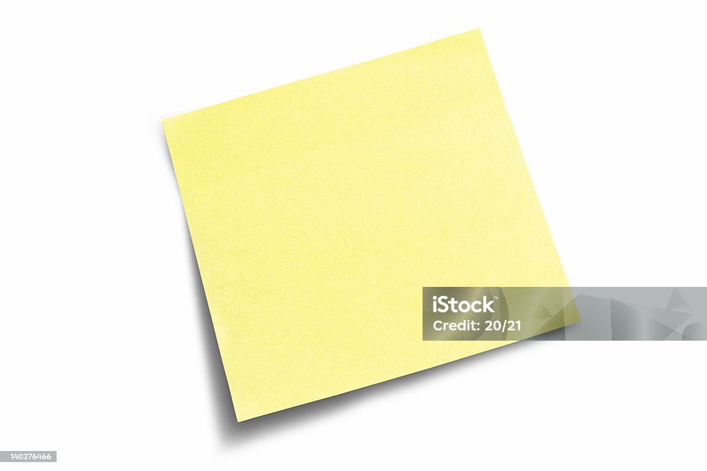 Nota autocolante - Royalty-free Amarelo Foto de stock