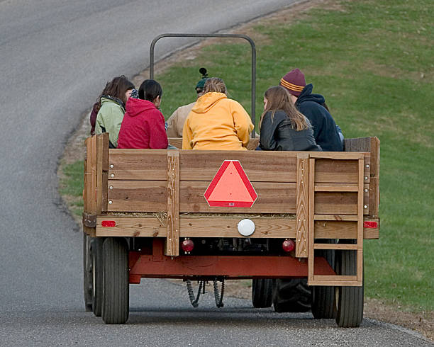 Kids on a Hay Ride