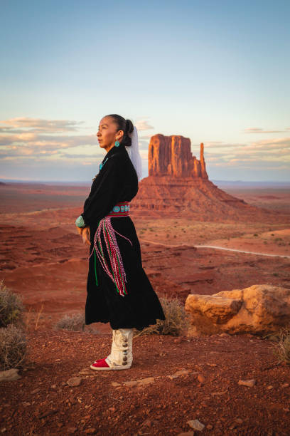istock Native American Woman Portrait 1402768319