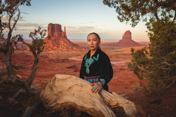 istock Native American Woman Portrait 1402768320
