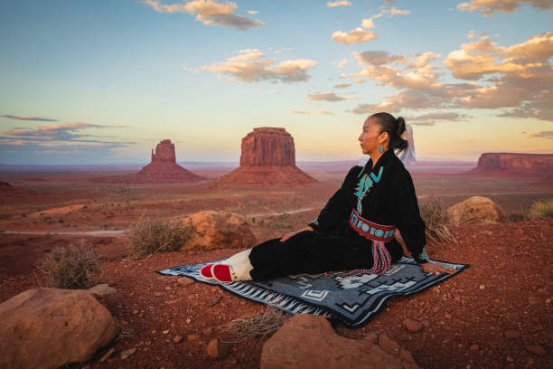 istock Native American Woman Portrait 1402768846