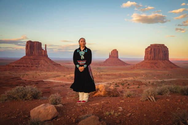 istock Native American Woman Portrait 1402768849