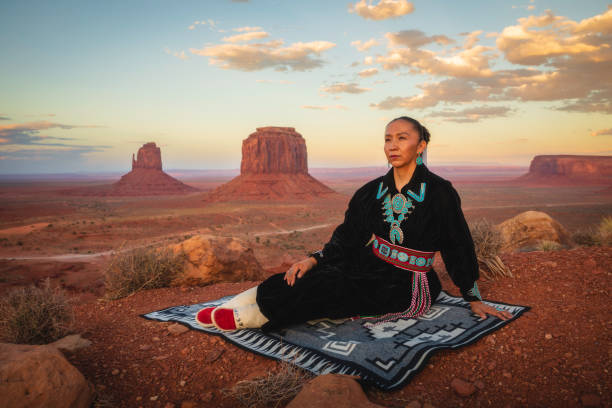 istock Native American Woman Portrait 1402768850