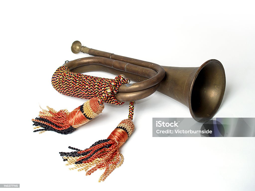 Tromba militare - Foto stock royalty-free di Allerta