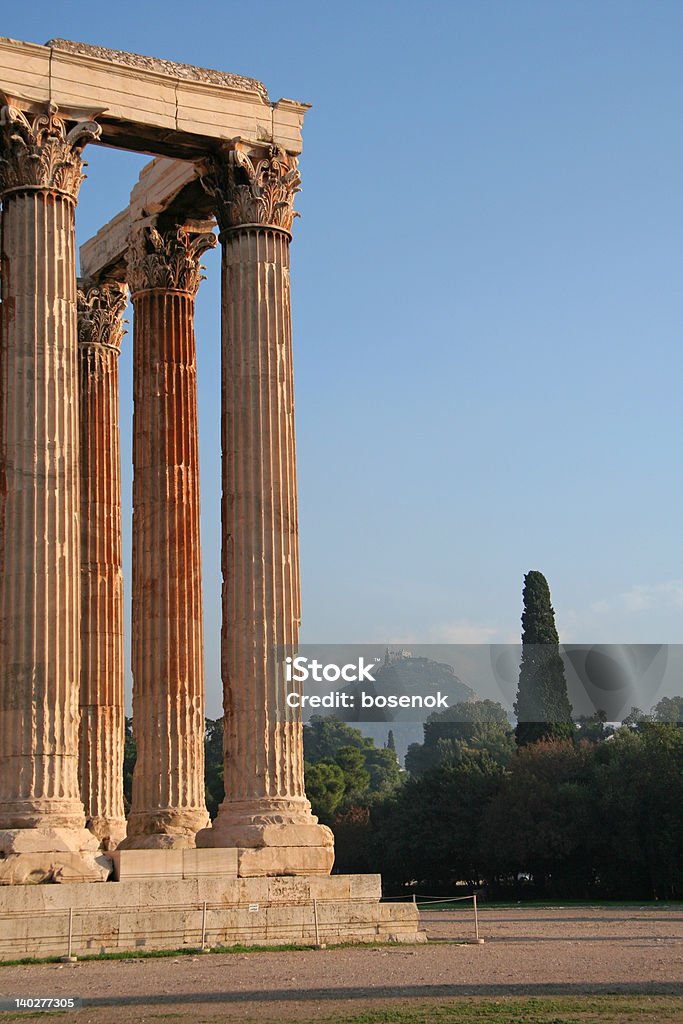 Atenas marcos-Templo de Zeus - Foto de stock de Acrópole - Atenas royalty-free