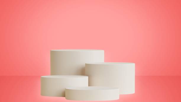 istock 3D illustration Abstract background, mock up scene geometry shape podium for product display. 1402777320