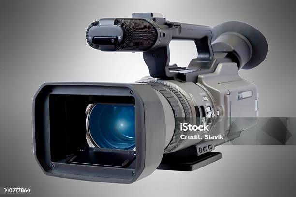 Videocamera Stock Photo - Download Image Now - Black Color, Blue, Camera - Photographic Equipment