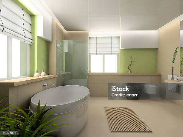 Foto de Design Moderno De Banheiro e mais fotos de stock de Banheira - Banheira, Banheiro - Estrutura construída, Banheiro - Instalação doméstica