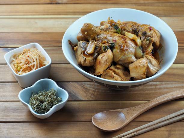 istock Stir-fried chili pepper paste Chicken Vegetables, Food, Cooking 1402782832