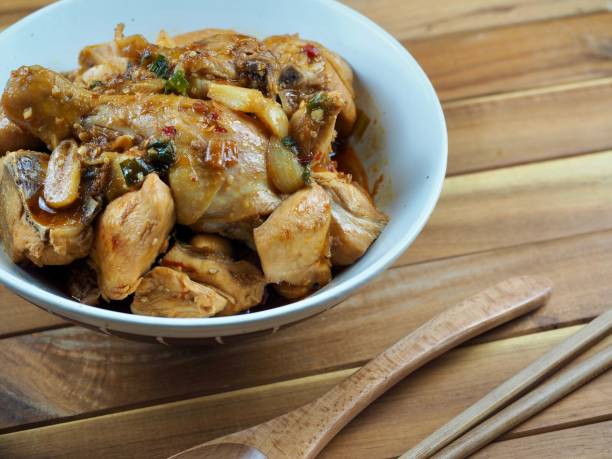 istock Stir-fried chili pepper paste Chicken Vegetables, Food, Cooking 1402782833