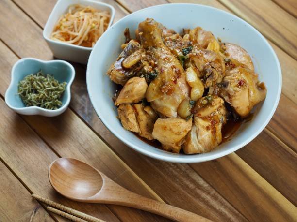 istock Stir-fried chili pepper paste Chicken Vegetables, Food, Cooking 1402782853