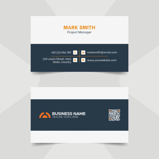 Modern Corporate Business Card Design Template Business Card Template For a Brand or Business Owner and Businessman and also Advertisement of Your Business and Products business card stock illustrations