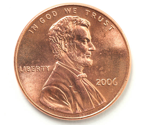 istock Lincoln Penny on white background 140278805