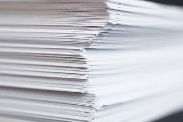 A pile of paper stock photo