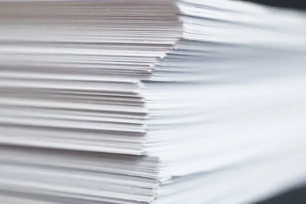 Photo of A pile of paper