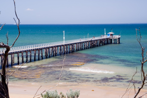 A view of the pier from the Port Lonsdale Lighthouse